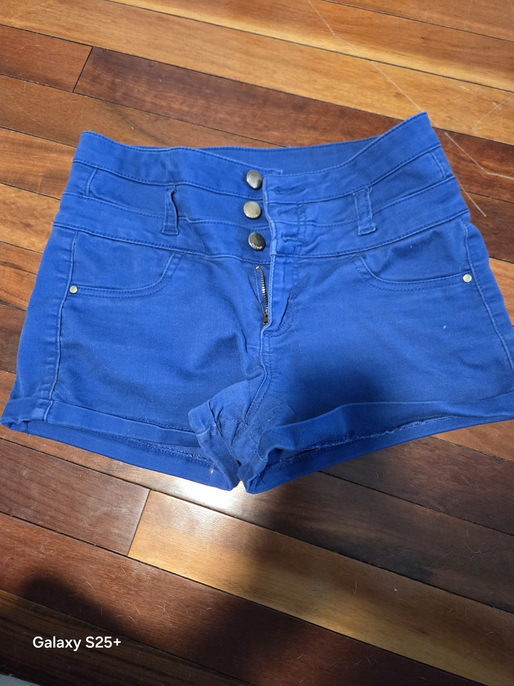 refuge High-Waist Cobalt Blue Stretch Shorts Size 4